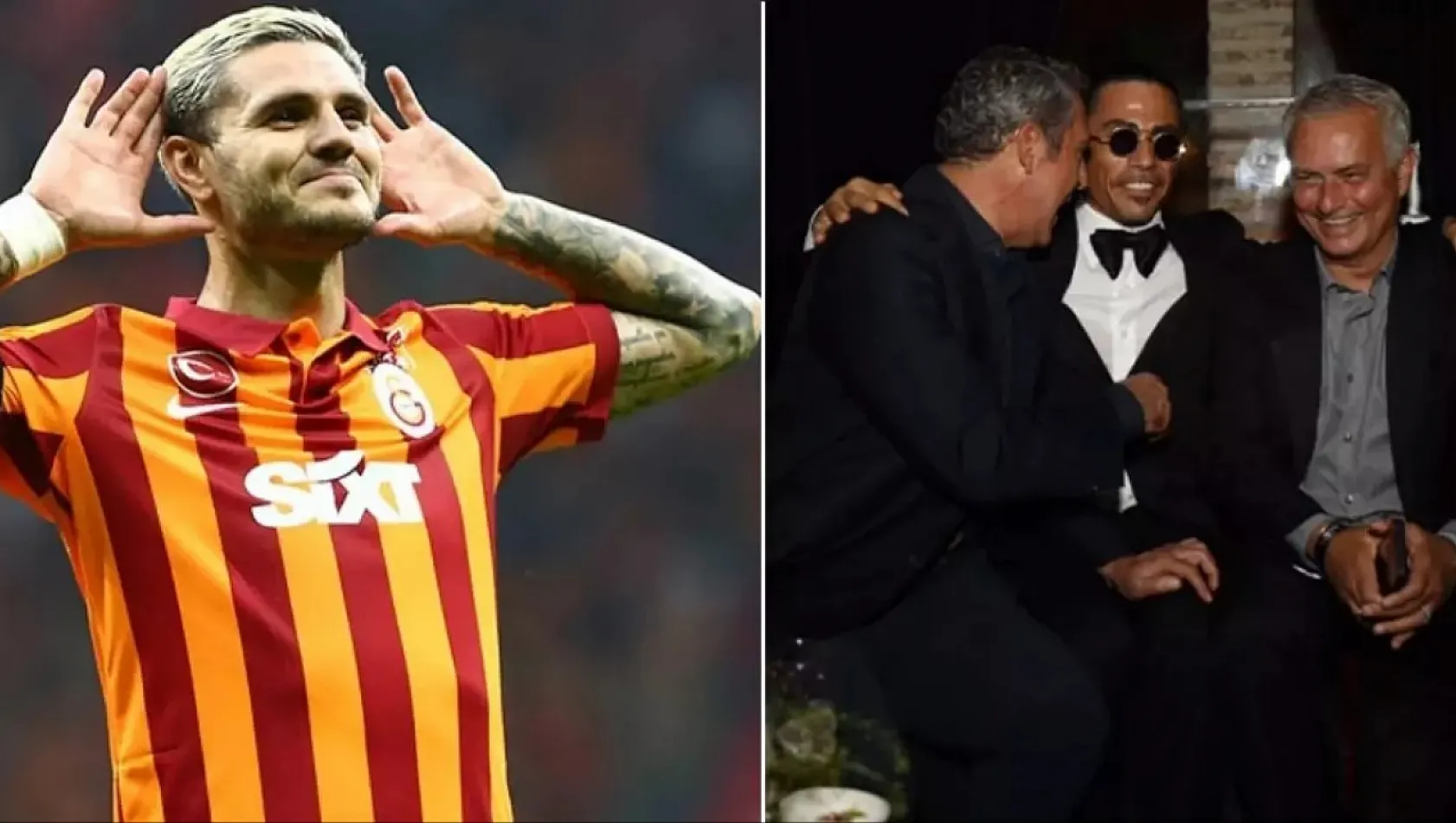 Icardi'den Ali Koç ve Mourinho ile fotoğraf paylaşan Nusret'e eşi benzeri görülmemiş yorum