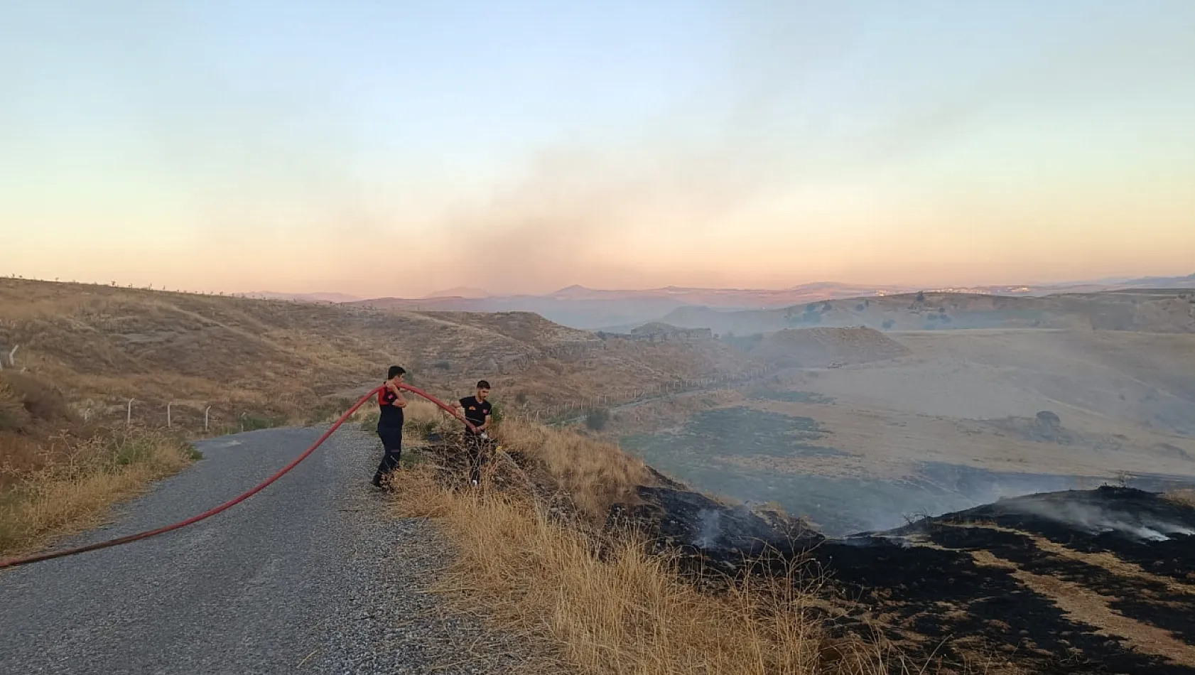 Siirt'te çıkan yangında 25 dönüm alan zarar gördü