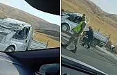 Siirt-Kurtalan Karayolunda Trafik Kazası: Araç Takla Attı, Sürücü Yaralandı
