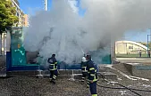 Siirt'te 2 Nolu Sentetik Çim Sahada Trafo Yandı!