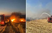 Siirt'te İki Ayrı Noktada Çıkan Anız Yangını Korkuttu