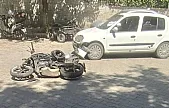 Siirt'te Otomobil ile Motosiklet Çarpıştı: 1 Kişi Yaralandı