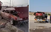 Siirt'te Takla Atan Araç Alev Aldı: Sürücü Yaralandı