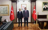 Siirt Valisi Kızılkaya, İl Sağlık Müdürü Uzm. Dr. Besim Hacıoğlu'nu Kabul Etti