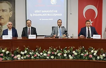 Sanayi ve Teknoloji Bakanı Kacır, Siirt'te İş Dünyasıyla Buluştu