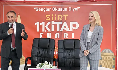 11. Siirt Kitap Fuarı Pelin Çift ve Prof. Dr. Tufan Gündüz Söyleşisiyle Sona Erdi