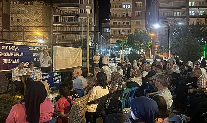 DEM Parti, Siirt'in Kooperatif Mahallesi'nde halkla bir araya geldi