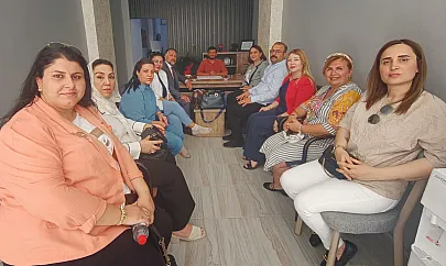 DEVA Partisi Kadın Heyeti, Artı Siirt Haber Ajansı'nı Ziyaret Etti