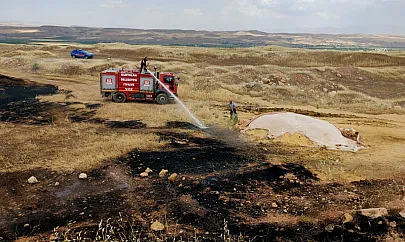 Siirt'in Kurtalan İlçesinde Tarla Yangını: 60 Dönüm Buğday Küle Döndü