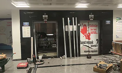 Siirt Eğitim ve Araştırma Hastanesi'nde Asansörlere Bakım Başladı