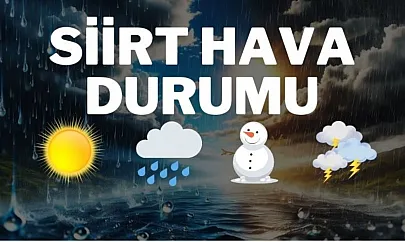 Siirt'te Önümüzdeki Günlerde Hava Durumu Nasıl Olacak? İşte 5 Günlük Hava Tahmini