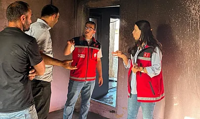 Siirt'te Yangın Sonrası Destek Çalışmaları Başladı