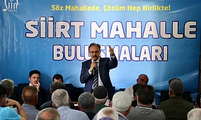 Siirt Valisi Dr. Kemal Kızılkaya, Conkbayır Mahallesi'nde Mahalle Buluşması Gerçekleştirildi