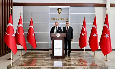 Siirtli Eski Avrupa Birliği Bakanı Egemen Bağış, Vali Kızılkaya'yı Ziyaret Etti