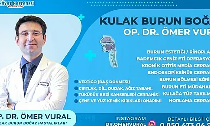 Serinlemek İsterken Hasta Olmayın! Siirt Hayat Hastanesi KBB Uzmanı Dr. Vural'dan Yaz Uyarısı