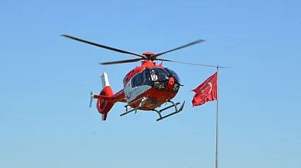 Siirt'te Ambulans Helikopter 7 Yaşındaki Dilken Oğuz İçin Havalandı