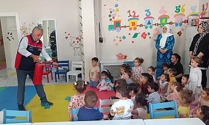 Siirt'te Miniklere Yangın ve İtfaiye Eğitimi Verildi