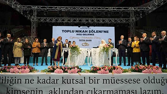 Başkan Fatma Şahin 250 çiftin nikahını kıydı