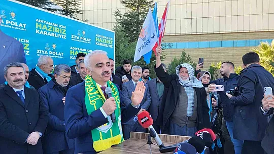 Cumhur İttifakı ve AK Parti Adayı Ziya Polat'a coşkulu karşılama