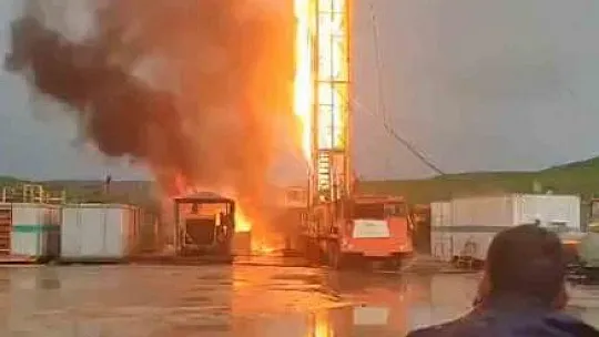 Diyarbakır'da çalışma yapılan petrol kuyusunda patlama: 1 ölü, 1 yaralı
