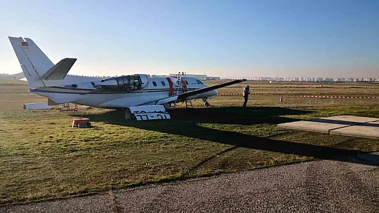 Diyarbakır'da pistten çıkan özel jet kaldırıldı