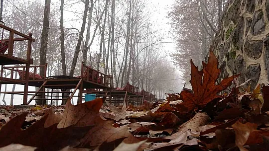 Diyarbakır'da tarihi yapılar sis altında kaldı