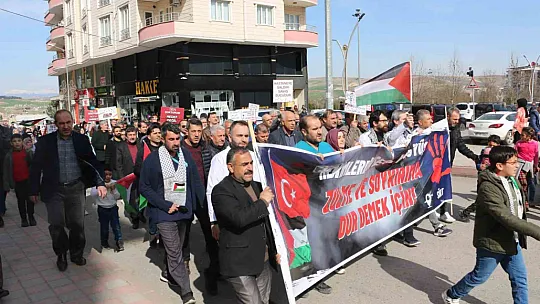 Doktorlar, Kurtalan'da Gazze için yürüyüş gerçekleştirdi
