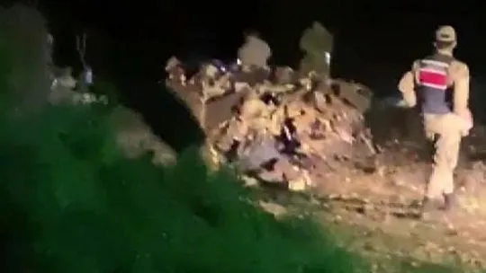 Düşen helikopterin enkazından ilk görüntüler