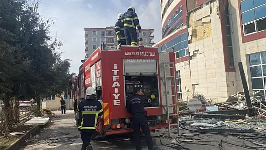 Eski diş fakültesi binasında çıkan yangın korkuttu