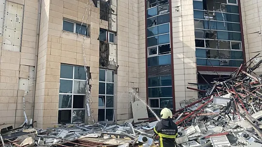 Eski diş fakültesi binasında çıkan yangın korkuttu