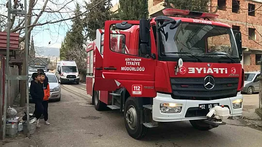 Evde çıkan yangın korkuttu
