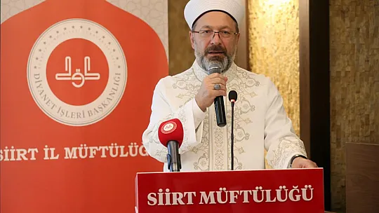Diyanet İşleri Başkanı Prof. Dr. Ali Erbaş Siirt'te Kanaat Önderleri İle Bir Araya Geldi