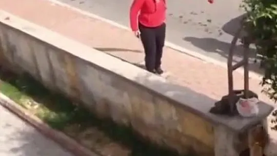 Gaziantep'te kadınların bıçaklı sopalı kavgası kameraya yansıdı