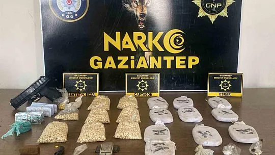 Gaziantep'te uyuşturucu operasyonu: 194 tutuklama