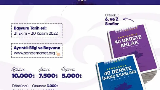 Ensar Vakfı'ndan Para Ödüllü Yarışma