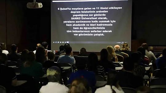 SANKO Üniversitesi'nde 6 Şubat depremleri anma programı düzenlendi