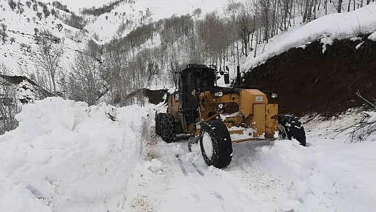 Sason'da kar kaplı yollar 3 gün sonra ulaşıma açıldı