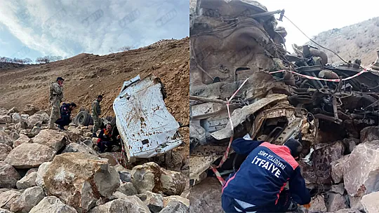 Siirt'te Kamyon Şarampole Uçtu: 1 Ölü