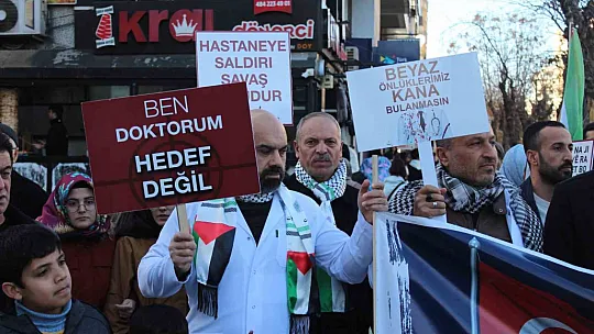 Siirt'te sağlık çalışanları 7 haftadır Filistin'e destek için 'sessiz yürüyüş' yapıyor