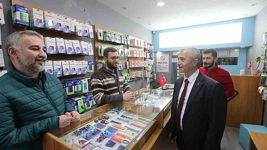 Tahmazoğlu esnafı ziyaret etti