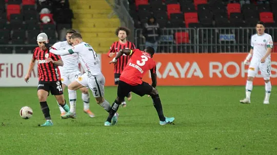 Trendyol Süper Lig: Gaziantep FK: 1 - Konyaspor: 1 (Maç sonucu)