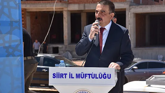 Siirt'te Cami ve Kuran Kursu Temel Atma Töreni Düzenlendi