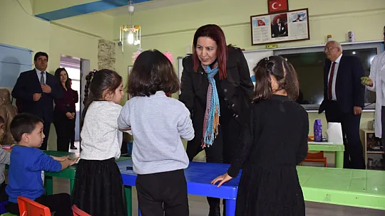 Vali Eşi Güney Hacıbektaşoğlu Eğitim Kurumlarını Ziyaret Etti