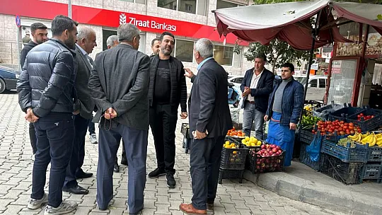AK Parti Siirt İl Başkanı Ekrem Olğaç Esnaf ve Vatandaşları Ziyaret Etti