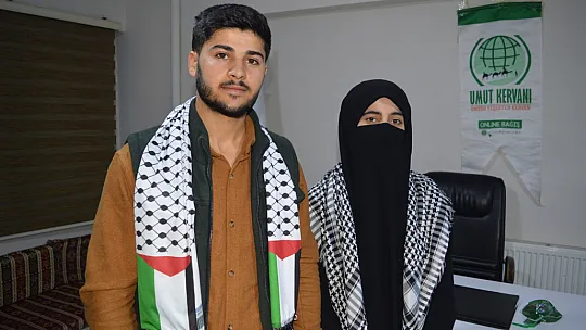 Siirt'te yeni evli çiftten Gazze için örnek davranış! Düğün yapmayıp düğün masraflarını Gazze'ye bağışladılar
