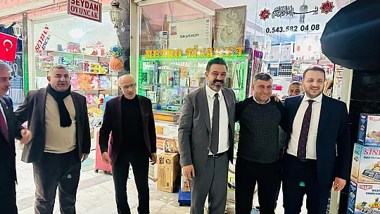 AK Parti Siirt Belediye Başkan Adayı Ekrem Olğaç'tan Esnaf Ziyareti