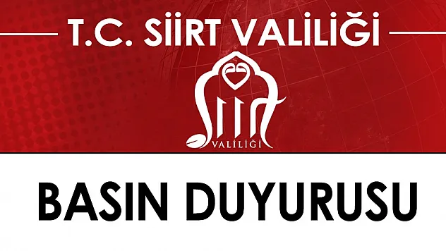 Siirt Valiliği Kurban Bayramı Tedbirlerini Açıkladı