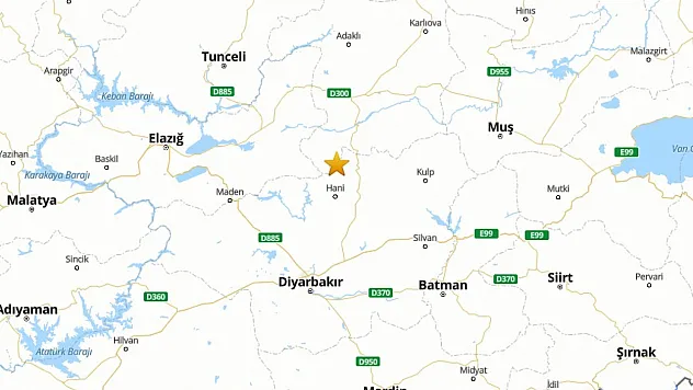 AFAD duyurdu: Diyarbakır'da deprem oldu