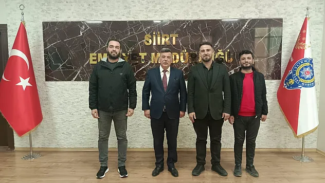 Artı Siirt Haber Ajansı'ndan Emniyet Müdürü Öztürk'e Ziyaret