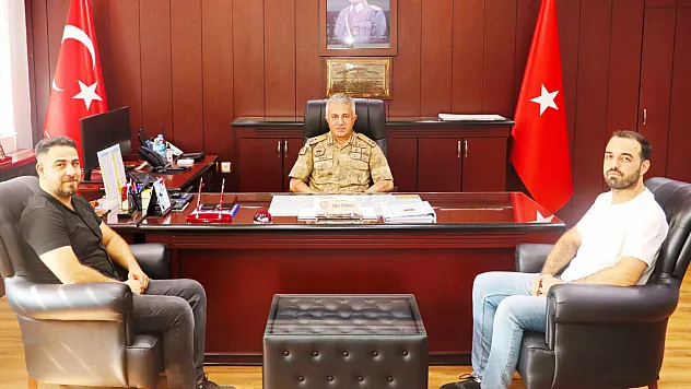 ARTI Siirt Haber Ajansı'ndan İl Jandarma Komutanı Tuğgeneral Uğur Özmen'e Ziyaret